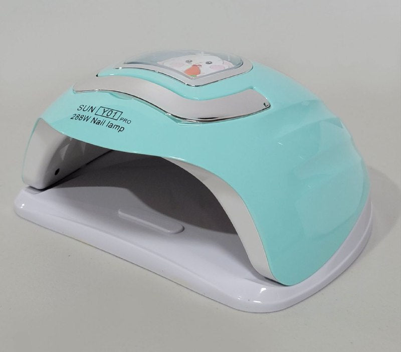 LAMPARA PARA UÑAS UV LED PARA SECADO RAPIDO DE UÑAS PANTALLA DIGITAL 288W WOMEN CARE SUN Y-01