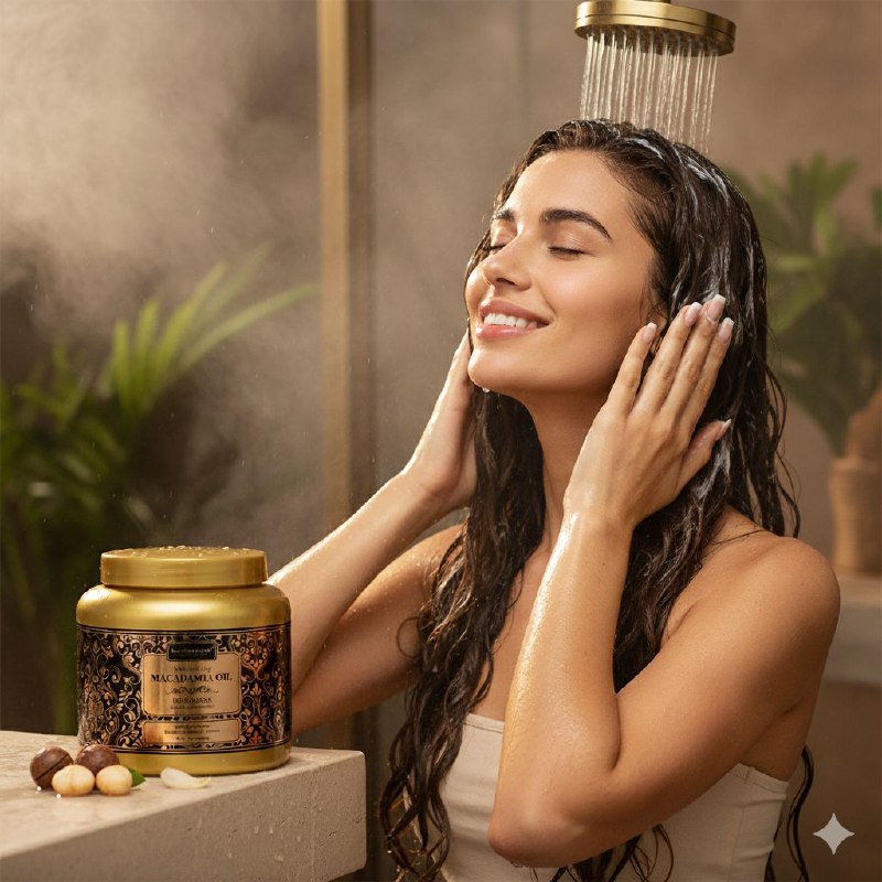 MASCARILLA PARA EL CABELLO HIDRATANTE CON ACEITE DE MACADAMIA KERATINE QUEEN 1000ML