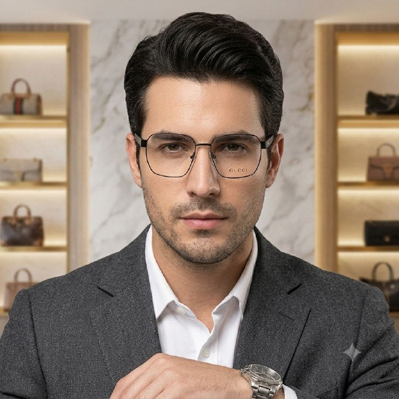 LENTES ORIGINALES PARA GRADUAR PARA CABALLERO GUCCI