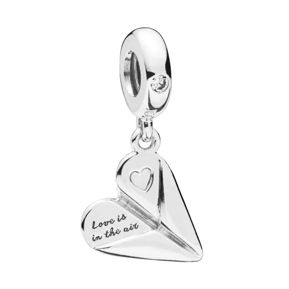 PCHARM1974  CORAZON COLGANTE CON MENSAJE (EL AMOR ESTA EN EL AIRE) AMOR SAN VALENTIN