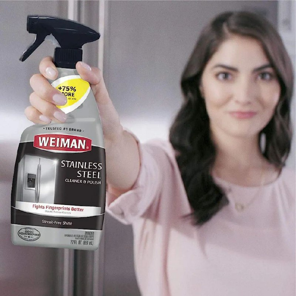 LIMPIADOR Y PULIDOR PARA SUPERFICIES DE ACERO INOXIDABLE WEIMAN 651ML