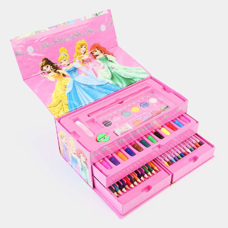 ESTUCHE DE ARTE PRINCESAS 54 PIEZAS