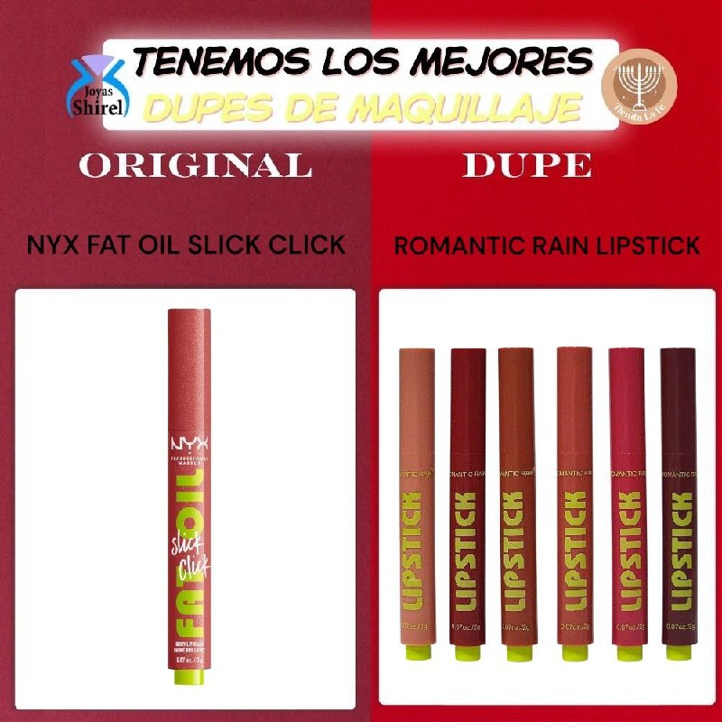 BRILLO LABIAL EN LAPIZ MATTE ROMANTIC RAIN DUPE DE NYX