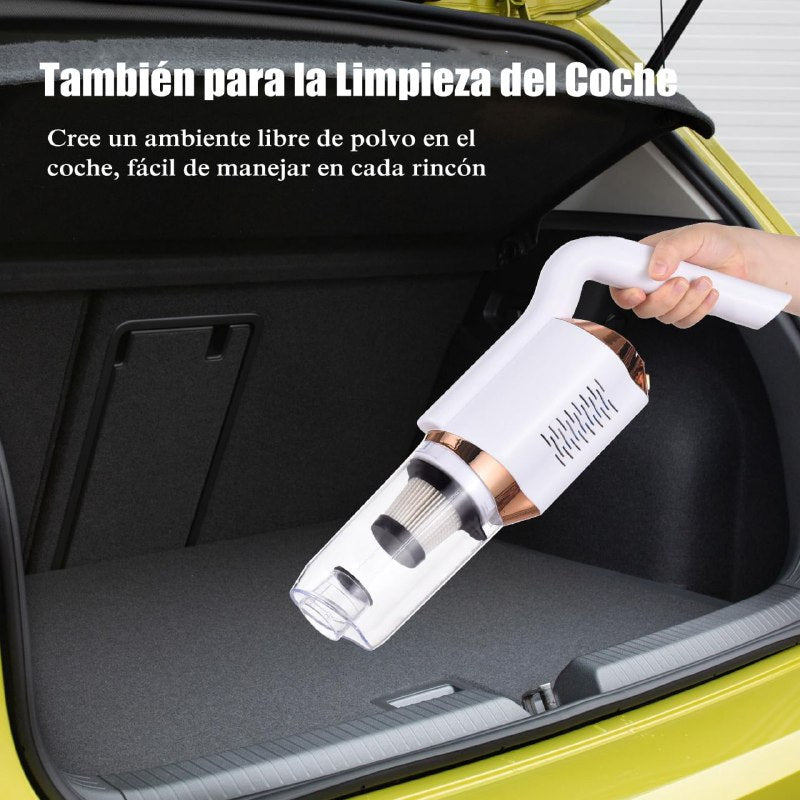 MAQUINA ASPIRADORA INALAMBRICA PORTATIL, 3 CABEZALES INTERCAMBIABLES, EXTRACCION DE POLVO, FACIL MANEJO, USB C, CARGA RAPIDA WIRELESS VACUMM CLEANER