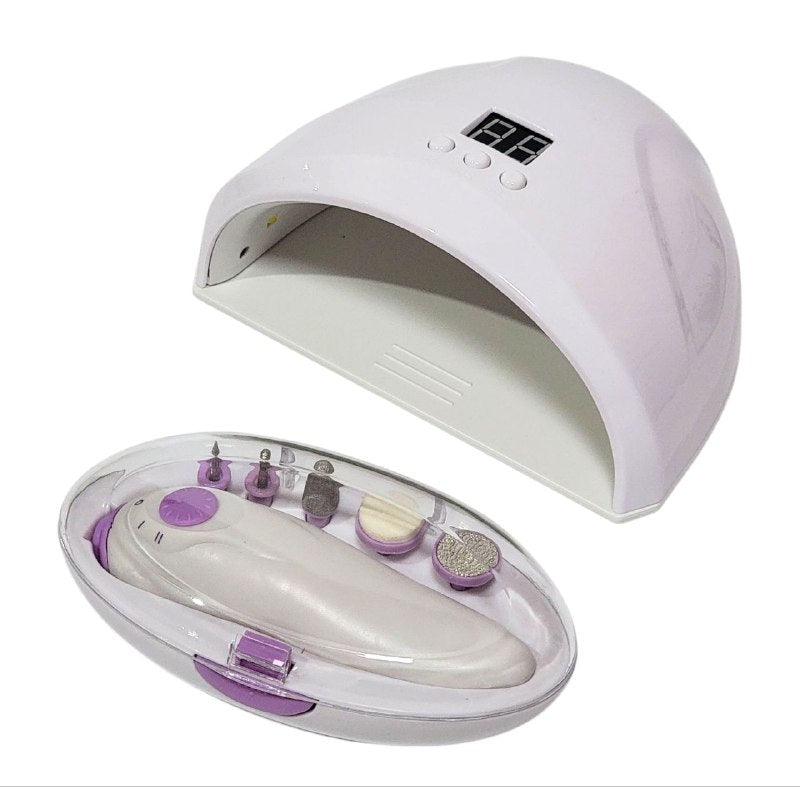 LAMPARA PARA UÑAS UV LED 2 EN 1 SECADOR DE UÑAS LED Y TALADRO ELECTRICO DE UÑAS SHOWELL BEAUTY