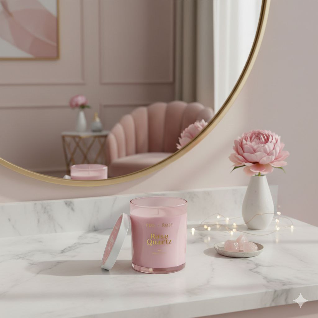 VELA AROMATICA ROSE QUARTZ PIKE+ROSE 453G