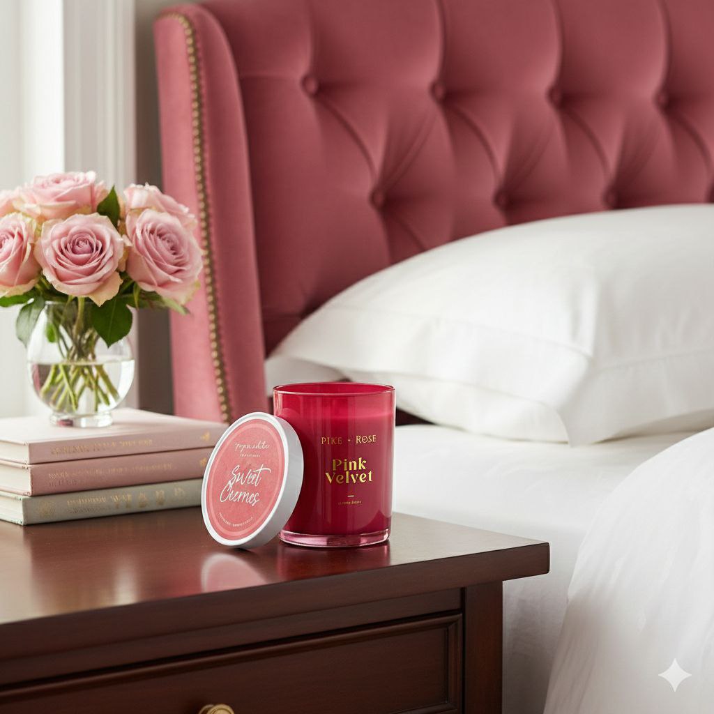 VELA AROMATICA PINK VELVET PIKE+ROSE 453G