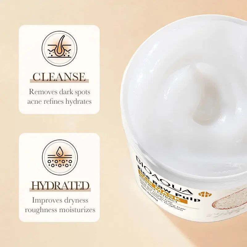 MASCARILLA PARA EL CABELLO CON EXTRACTO DE PULPA CRUDA DE ARROZ BIOAQUA 500G