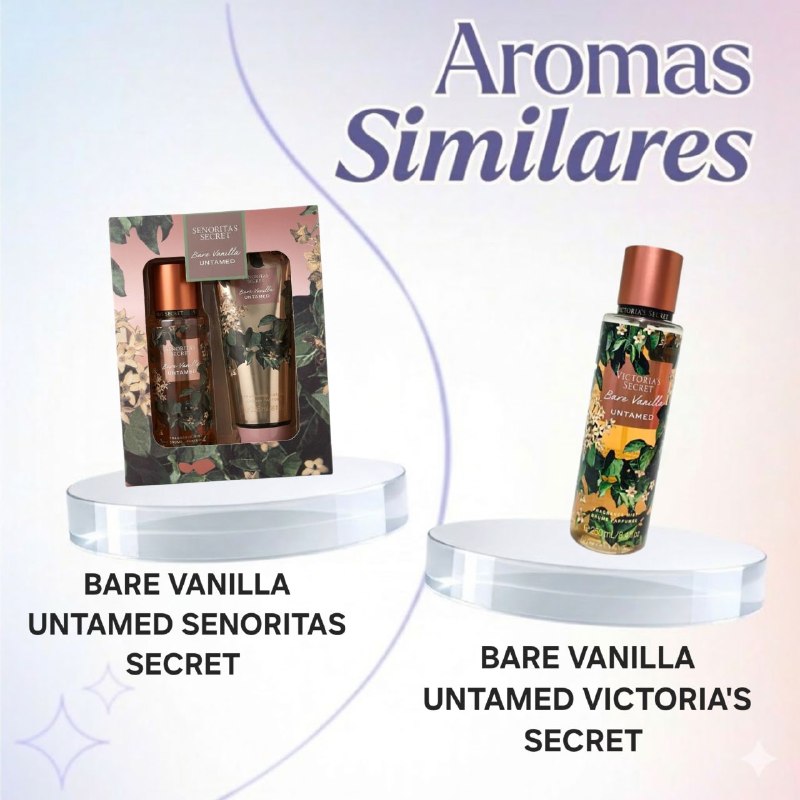 SET SENORITAS SECRET BARE VANILLA UNTAMED SPLASH 125ML CREMA CORPORAL 125ML (M) (AROMA SIMILAR VS BARE VANILLA UNTAMED)