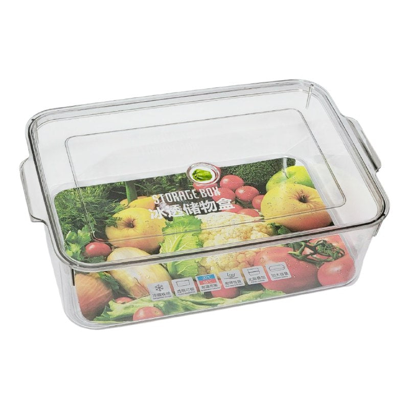 ORGANIZADOR RECIPIENTE DE ACRILICO TRNSPARENTE PARA ALIMENTOS STORAGE BOX 9X21X30CM