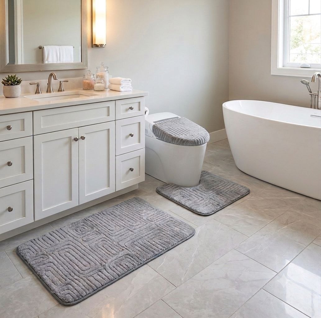 JUEGO DE BAÑO ELEGANCIA Y COMODIDAD AL BAÑO CON UN ESTILO MODERNO Y CONFORTABLE BENELLI HOME