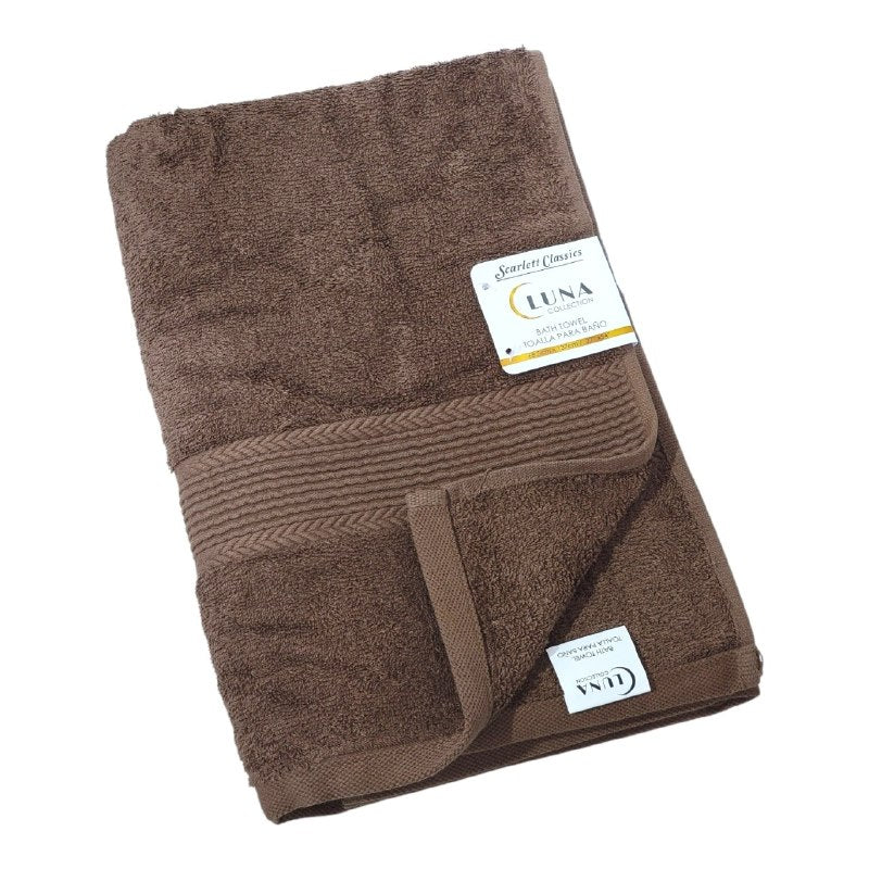 TOALLA PARA BAÑO DE CUERPO PREMIUM DE ALTA DENSIDAD 100% ALGODON SCARLETT CLASSICS 68X137CM