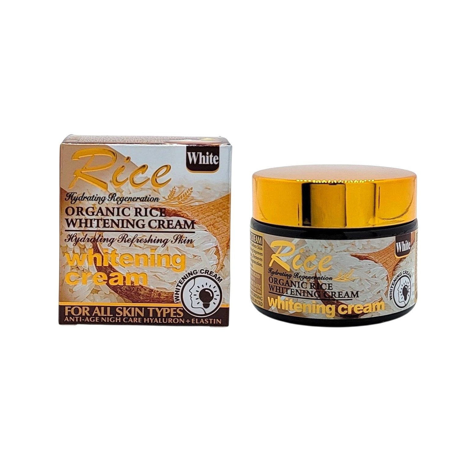 CREMA FACIAL BLANQUEADORA CON EXTRACTO DE ARROZ ORGANICO RICE 55G