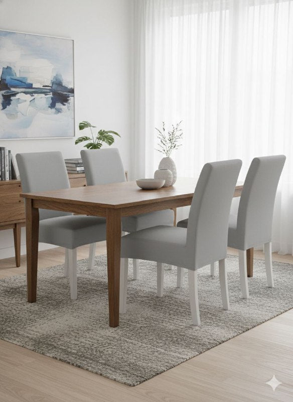 FORRO ELASTICO PROTECTOR PARA SILLAS DE COMEDOR QUE PROTEGE Y RENUEVA TUS SILLAS ELASTICO FACIL HOME IMPLEMENTS