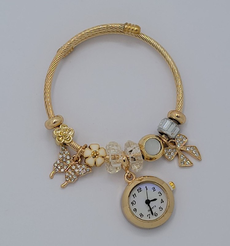 RELOJ ECONOMICO TIPO PANDORA PARA DAMA