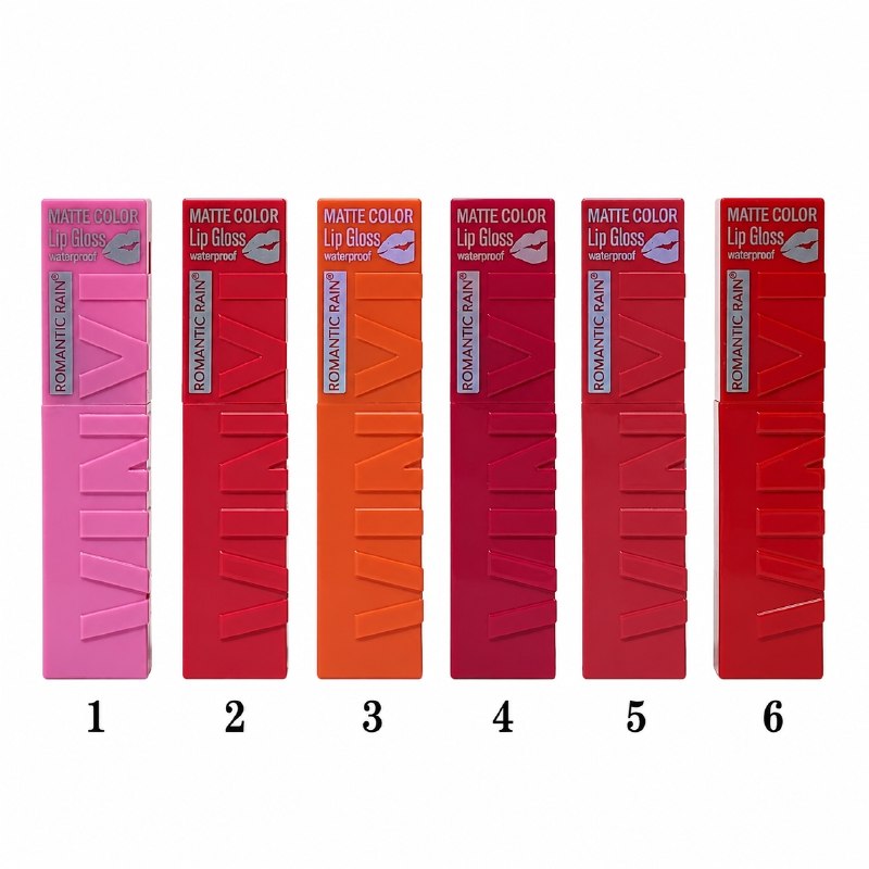 BRILLO LABIAL DUPE MAYBELLINE VINYL INK COLOR MATTE SUPERSTAY IMPERMEABLE 6 TONOS ROMANTIC RAIN