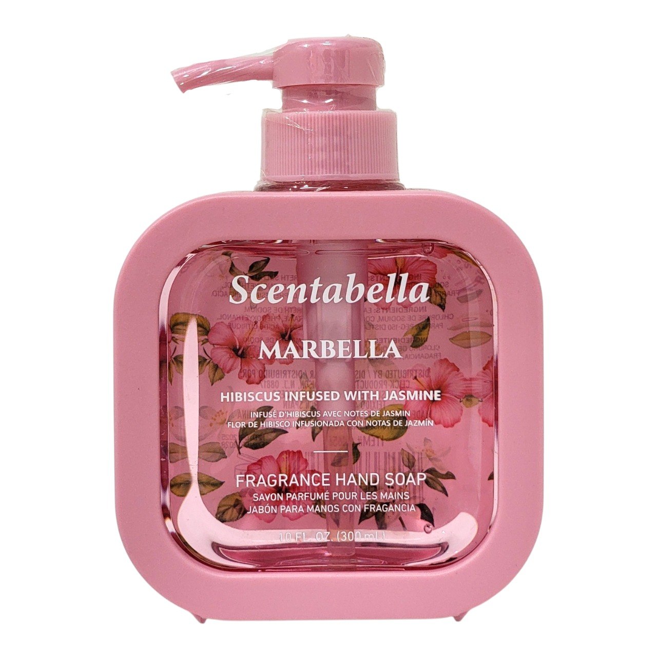 JABON LIQUIDO PARA MANOS FLOR DE HIBISCO Y JAZMIN SCENTABELLA 300ML
