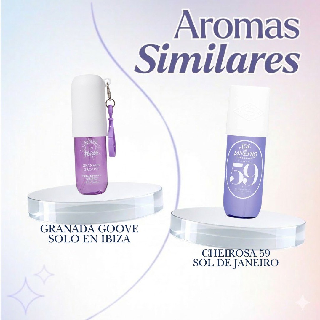 BODY MIST CON LLAVERO SOLO EN IBIZA 30ML (AROMAS SIMILARES A SOL DE JANEIRO)