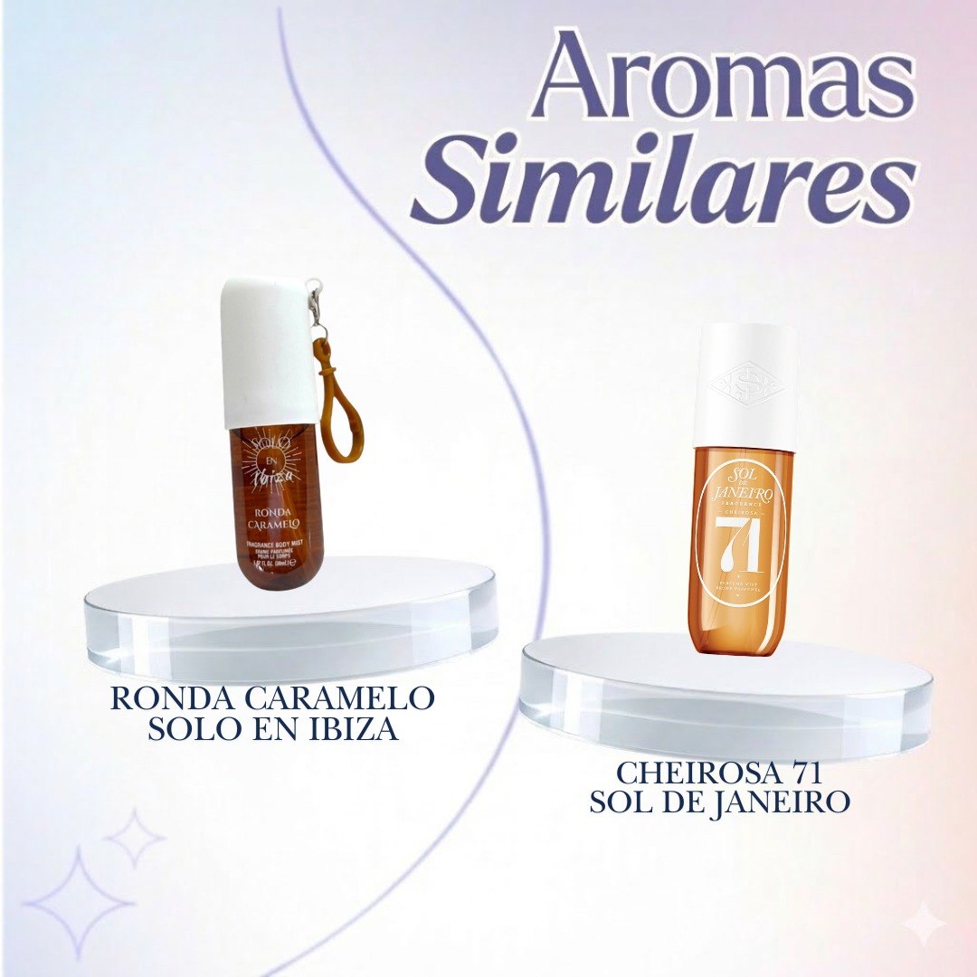 BODY MIST CON LLAVERO SOLO EN IBIZA 30ML (AROMAS SIMILARES A SOL DE JANEIRO)