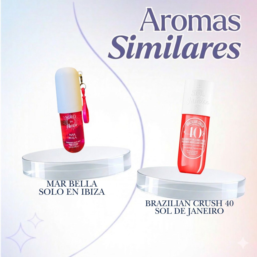 BODY MIST CON LLAVERO SOLO EN IBIZA 30ML (AROMAS SIMILARES A SOL DE JANEIRO)