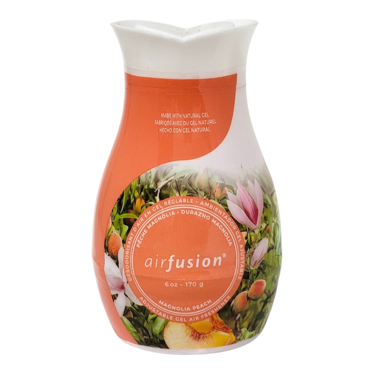 AMBIENTADOR DE GEL AJUSTABLE AROMA A DURAZNO MAGNOLIA AIRFUSION 170G