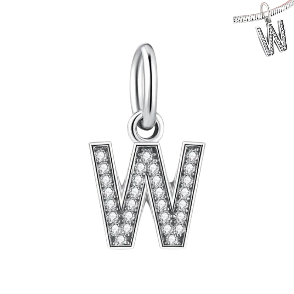 PCHARM1809  COLGANTE LETRA W