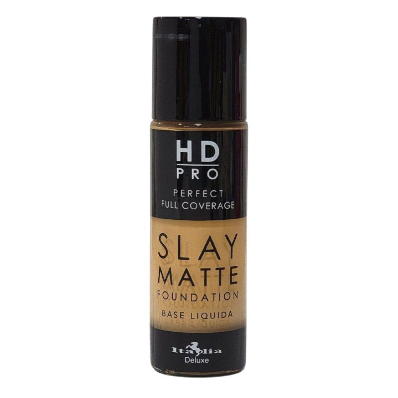 BASE DE MAQUILLAJE LIQUIDA LIVIANA LIBRE DE ACEITE ACABADO MATE TONO 5B WARM BEIGE ITALIA DELUXE HD PRO PERFECT FULL COVERAGE SLAY MATTE 30ML
