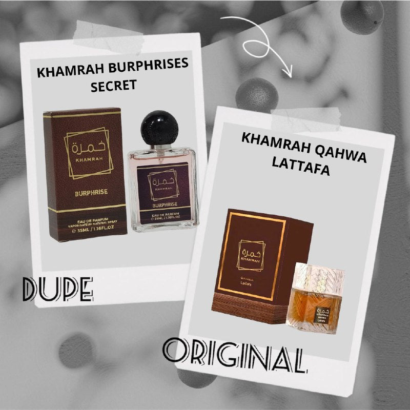 KHAMRAH BURPHRISE SECRET EDP 35ML (H) (AROMA SIMILAR LATTAFA KHAMRAH QAHWA)