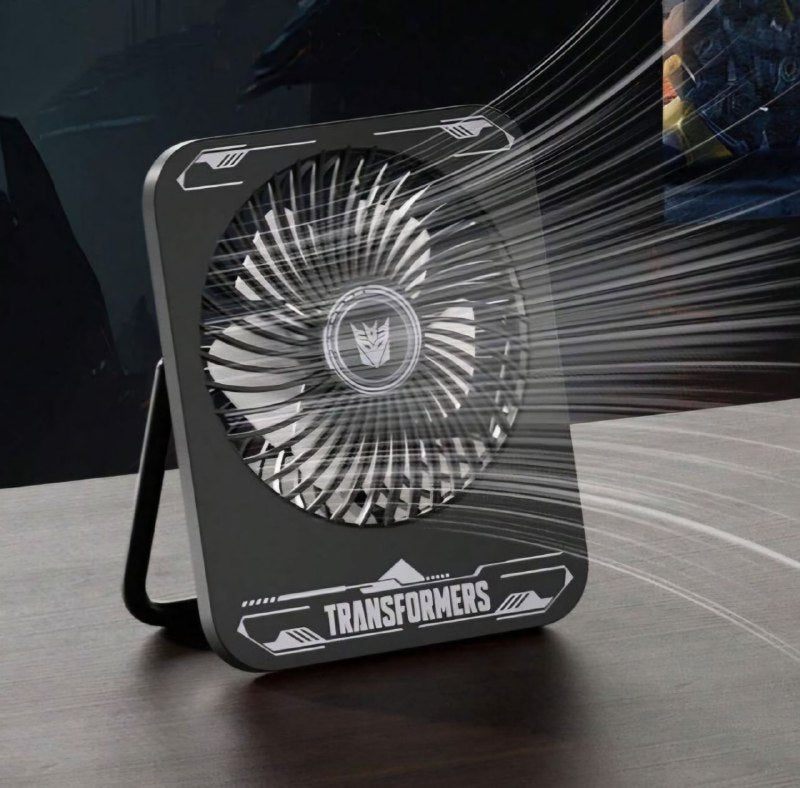 VENTILADOR DE ESCRITORIO PORTATIL, VIENTO FUERTE, SONIDO BAJO, TRES VELOCIDADES, RESISTENCIA DE ALTA DURACION TRANSFORMERS RISE OF THE BEASTS MEGATRON