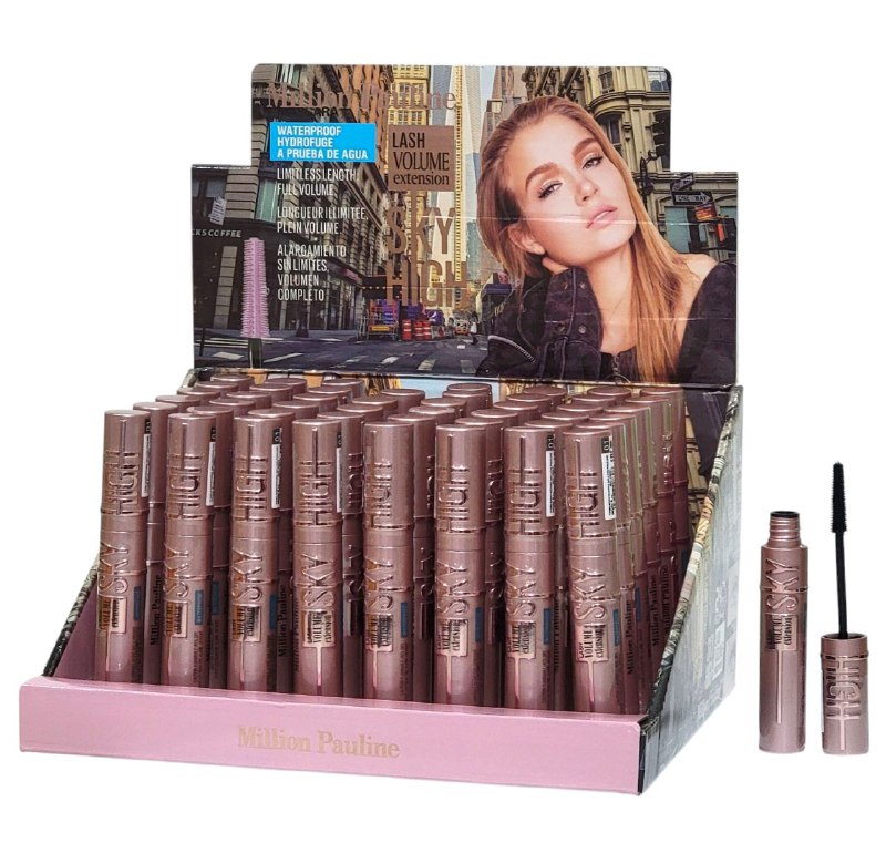 RIMEL DUPE MAYBELLINE SKY HIGH ALARGAMIENTO SIN LIMITES VOLUMEN COMPLETO APRUEBA DE AGUA MILLION PAULINE 6ML