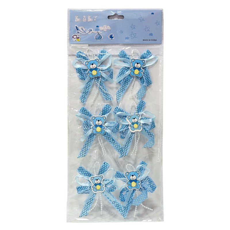 DECORACION ADORNO PARA RECURDOS DE BABY SHOWER EN PAQUETE 6UND 9X9CM