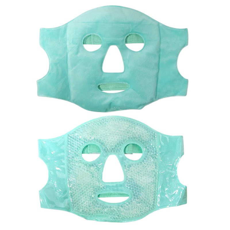 MASCARILLA FACIAL DE GEL REUTILIZABLE PARA TERAPIA DE FRIO Y CALOR 18X20CM