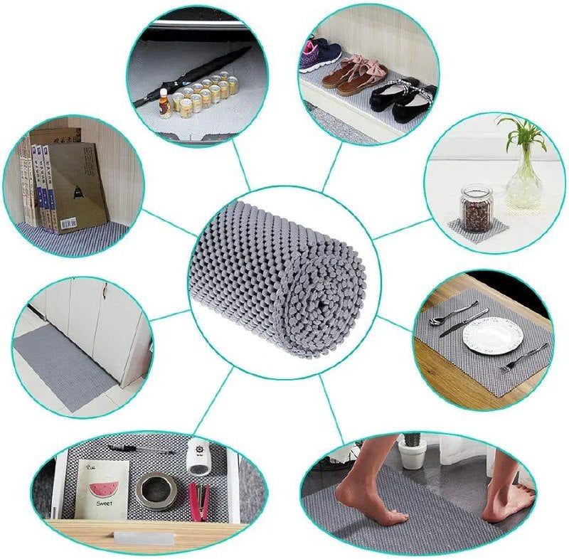 ALFOMBRA ANTIDESLIZANTE MULTIUSOS, UTIL Y FACIL DE USAR, ADHERENTE FACIL DE CORTAR Y RESISTENTE JIRERMEI ANTI SLIP MAT 45X150CM