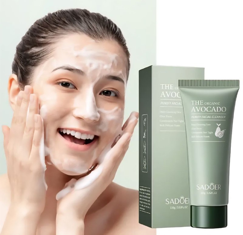 JABON LIPIADOR FACIAL NUTRITIVO CON EXTRACTO DE AGUACATE ORGANICO SADOR 100G
