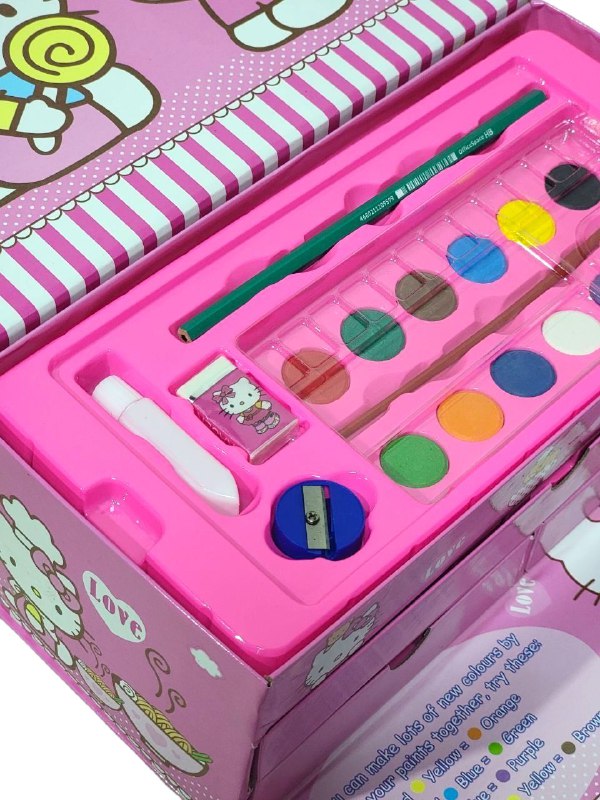 ESTUCHE DE ARTE DE HELLO KITTY DE 54 PIEZAS