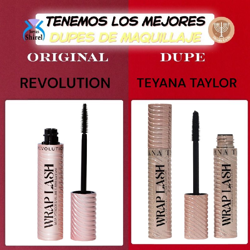 RIMEL DUPE DE REVOLUTION MEGA ALARGAMIENTO Y VOLUMEN TEYANA TAYLOR 12ML