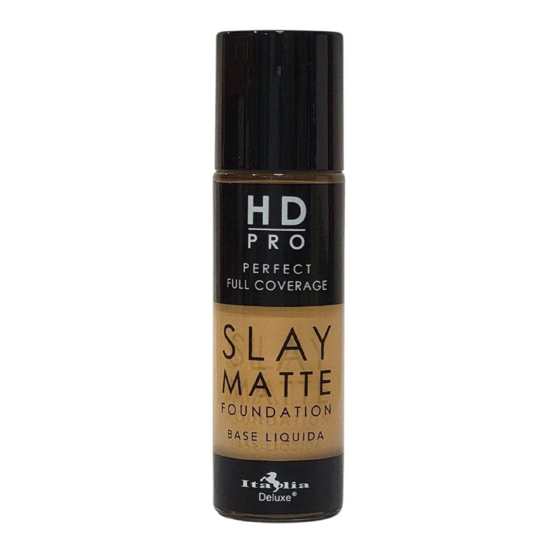 BASE DE MAQUILLAJE LIQUIDA LIVIANA LIBRE DE ACEITE ACABADO MATE TONO 3B IVORY ITALIA DELUXE HD PRO PERFECT FULL COVERAGE SLAY MATTE 30ML