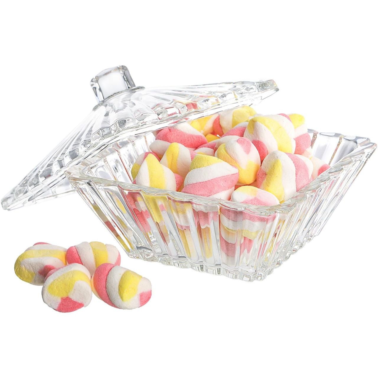 RECIPIENTE AZUCARERA DE CRISTAL PREMIUM DELI GLASS 11X11CM