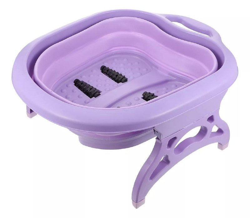 PAILA DE PEDICURE PEDICURA MASAJEADORA DE PIES EN CASA, PORTATIL CON RODILLOS ANTIESTRES, FACIAL DE GUARDAR