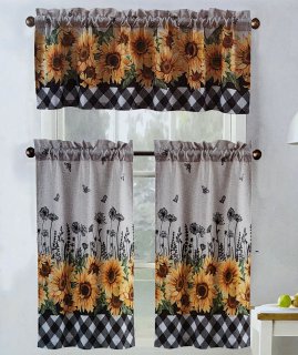 CORTINAS PARA HOGAR COCINA, ELEGANTES EN SET DE 3 PIEZAS BENELI HOMEPARA HOGAR COCINA, ELEGANTES EN SET DE 3 PIEZAS BENELI HOME