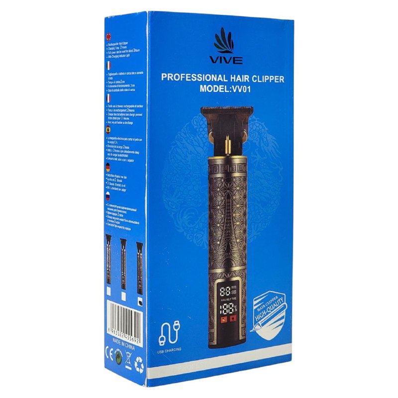 MAQUINA CORTADORA DE PELO PARA PATILLAS Y BARBA VIVE VV01
