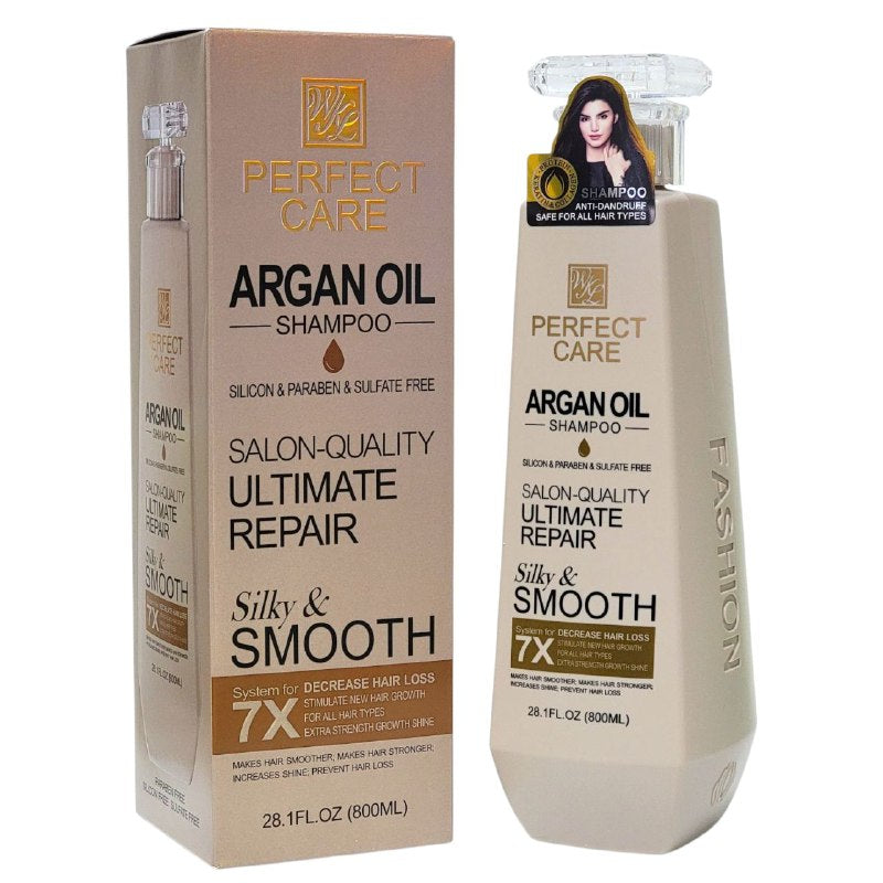 SHAMPOO ANTICASPA CALMANTE CON ACEITE DE ARGAN PERFECT CARE 800ML