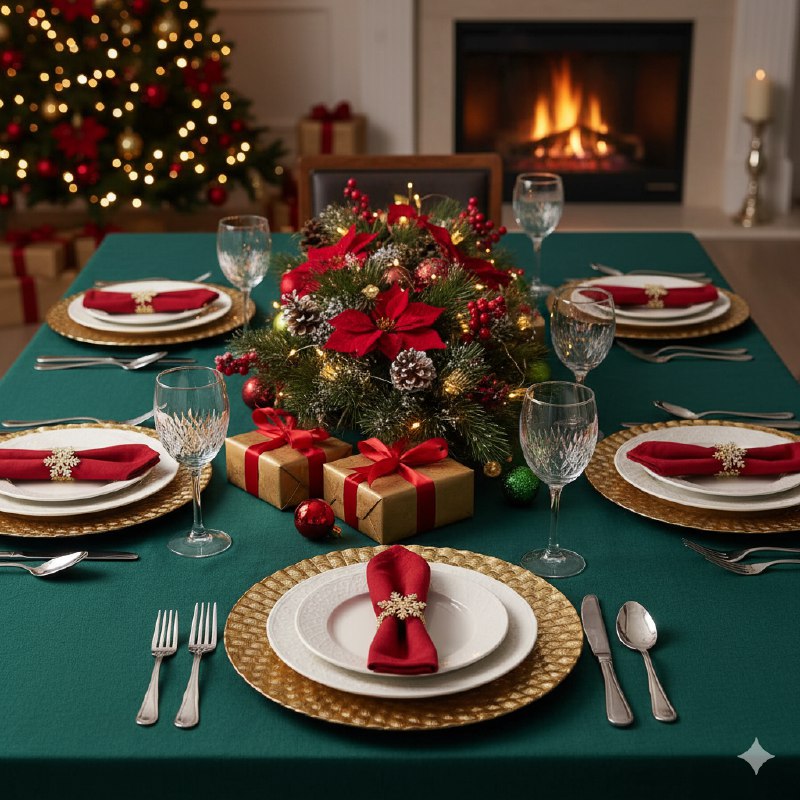 PLATO DE CARGA DECORATIVO NAVIDEÑO DORADO 32X32CM