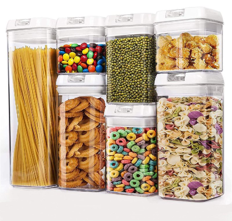 SET DE RECIPIENTES ALMACENADORERS HERMETICOS PARA ALIMENTOS 7UND
