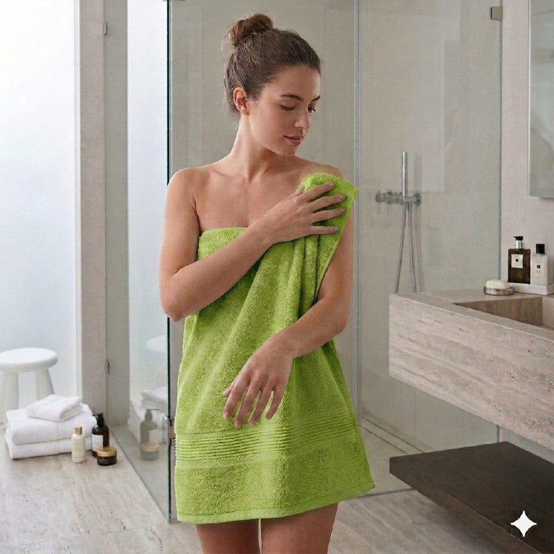 TOALLA PARA BAÑO DE CUERPO PREMIUM DE ALTA DENSIDAD 100% ALGODON SCARLETT CLASSICS 68X137CM