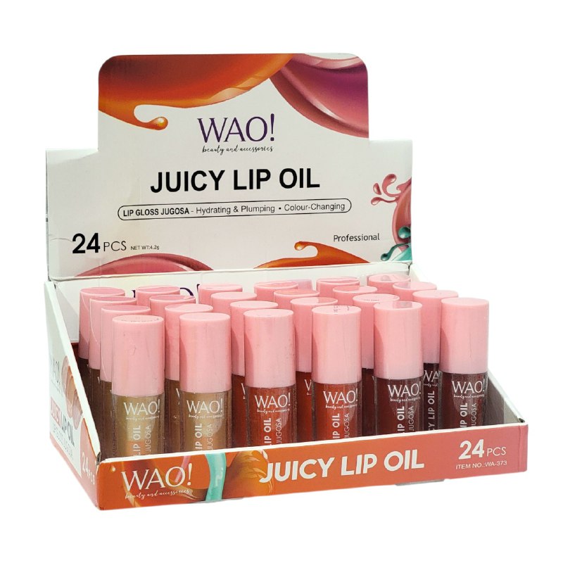 BRILLO LABIAL ACEITE JUGOSO HIDRATANTE QUE CAMBIA DE COLOR WAO 4.2G DUPE DE ITALIA DELUXE