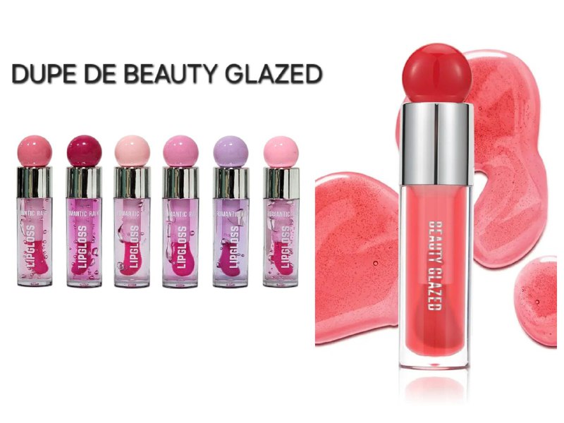 BRILLO LABIAL LIPGLOSS PINK BRILLO DE LABIOS ROMANTIC RAIN (DUPE BEAUTY GLAZED)  HIDRATANTE ROMANTIC RAIN (DUPE BEAUTY GLAZED)