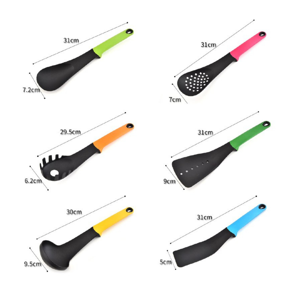 SET UTENSILIOS DE COCINA ESENCIALES 6PCS