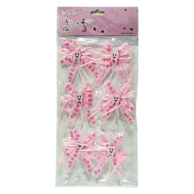 DECORACION ADORNO PARA RECURDOS DE BABY SHOWER EN PAQUETE 6UND 9X9CM