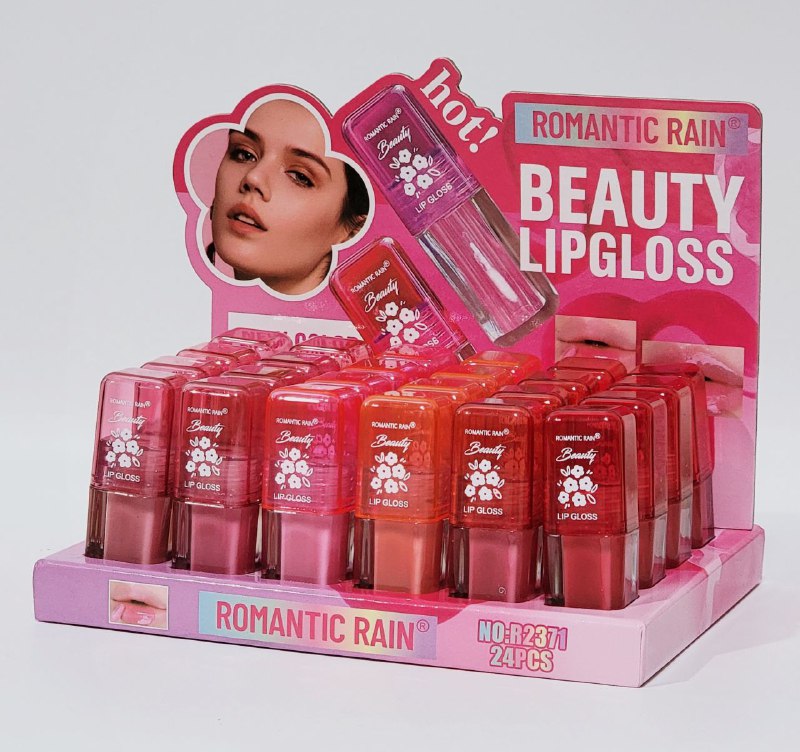 BRILLO LABIAL LIPGLOSS NUEVO COLOR EL AGUA DILUIDA REDUCE LA VISCOCIDAD, SOLIDO PERMEABLE, NUTRE E HIDRATA ROMANTIC RAIN
